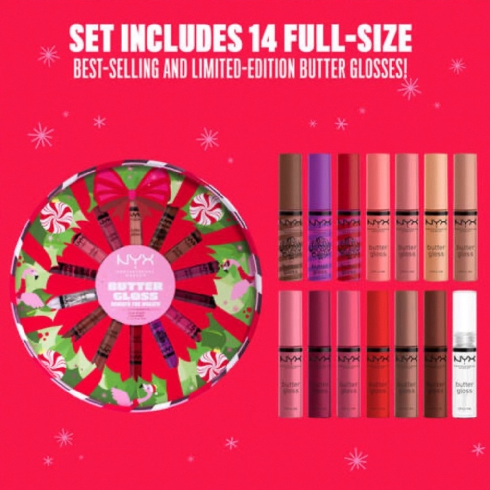 NYX Butter Gloss Beneath The Wreath Lip Gloss Vault NEW - Picture 5 of 11